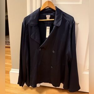 Brand new Navy Satin Chicos Blazer